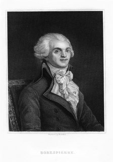 Maximilien Robespierre, one of the leaders of the French Revolution, 19th century. Artist: WH Mote