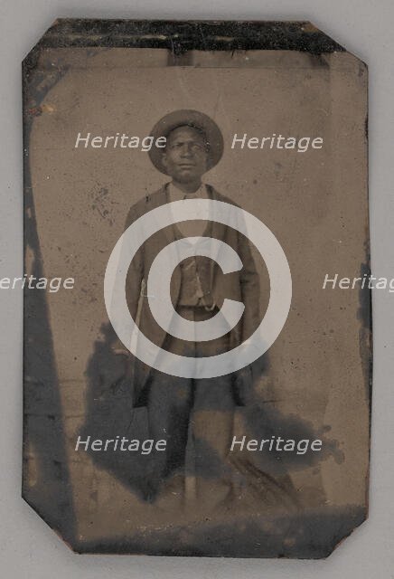 Untitled (Portrait of a Standing Man), 1860s. Creator: Unknown.