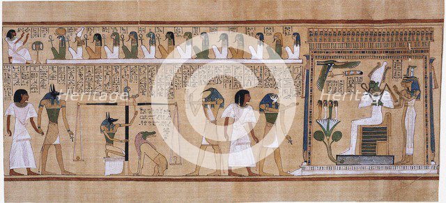 The Book of the Dead of Hunefer, ca 1450 BC.