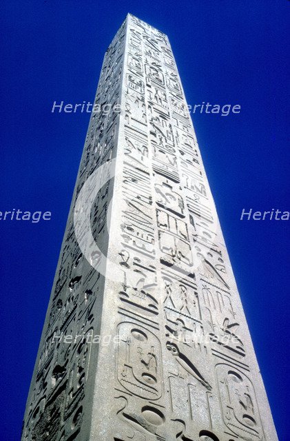 Obelisk of Ramesses II, Temple sacred to Amun Mut & Khons, Luxor, Egypt, c13th century BC. Artist: Unknown