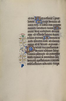 Decorated Text Page; Book of Hours, about 1450-1455. Creator: Unknown.