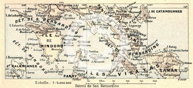 ''Detroit de San Bernardino; Les Terres Du Pacifique', 1914. Creator: Unknown.