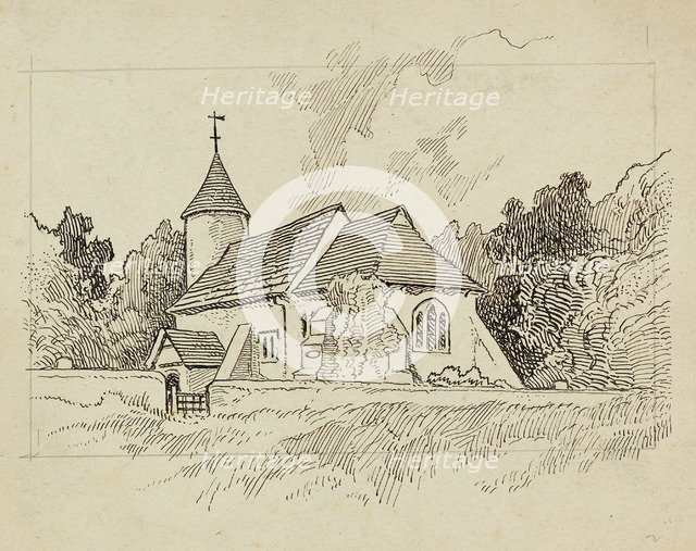 Unidentified church, 1892-1933. Artist: Charles George Harper.