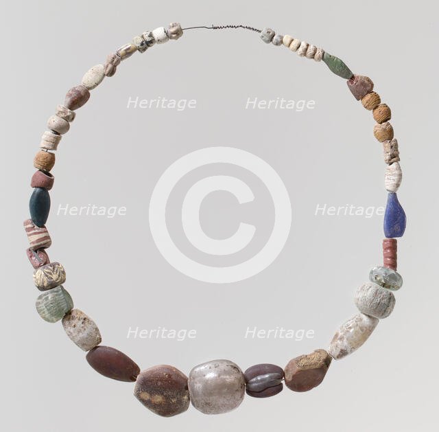 Beaded Necklace, Frankish, 500-600. Creator: Unknown.