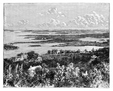 'View taken from Gibb's Hill, Bermudas', c1890. Artist: Unknown