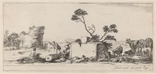 Campagna Scene with Artist Sketching, in or before 1647. Creator: Stefano della Bella.