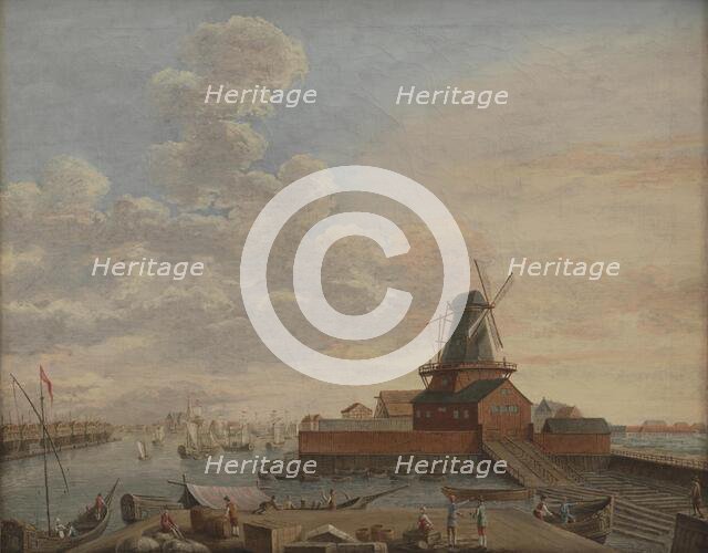 The Naval Dockyards at Christianshavn, 1754. Creator: Giovanni Antonio Cesari.