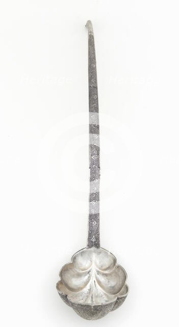 Lobed ladle with floral scrolls, Early or mid-Tang dynasty, late 7th-early 8th century. Creator: Unknown.