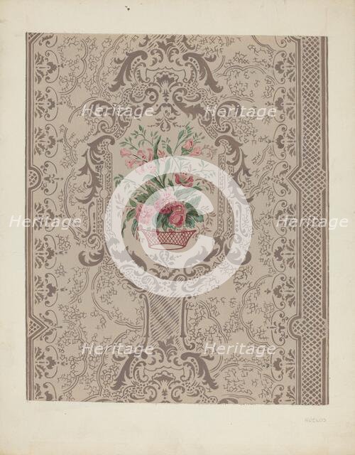 Bandbox (Wall Paper), c. 1939. Creator: Gilbert Sackerman.