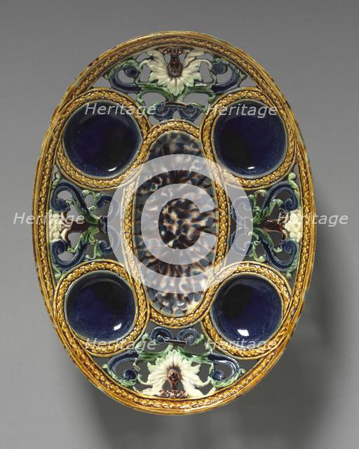 Oval Dish, late 1500s. Creator: Bernard Palissy (French, 1510-1589), circle of.