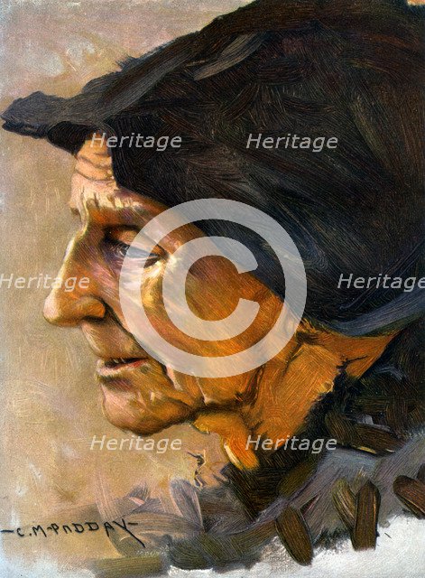 'Study of a Head', 1906.  Artist: Charles Padday