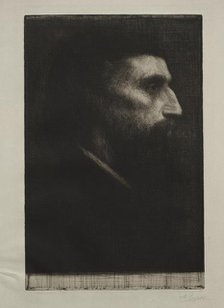 Head of a Man. Creator: Alphonse Legros (French, 1837-1911).