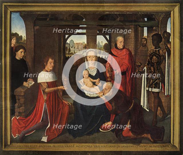 'Central panel from triptych the 'Adoration of the Magi', 1479-1480. Creator: Hans Memling.