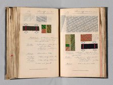 Student Notebook Containing Notes, Diagrams and Swatches, Germany, c. 1898-1900. Creator: Alfred Fehr.