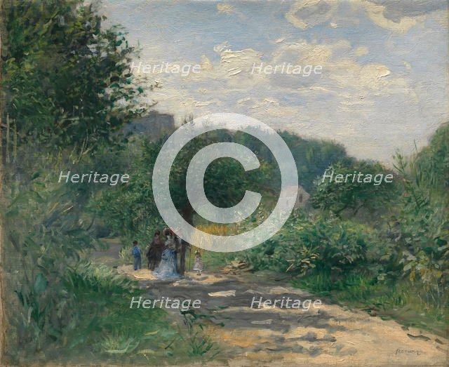 A Road in Louveciennes, ca. 1870. Creator: Pierre-Auguste Renoir.