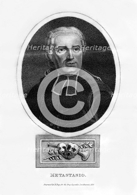Metastasio, Italian poet, (1816).Artist: R Page