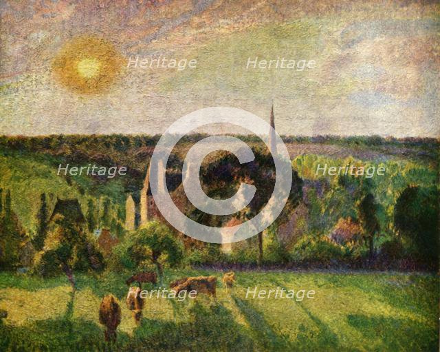 'Landscape at Eragny', 1897, (1939). Creator: Camille Pissarro.