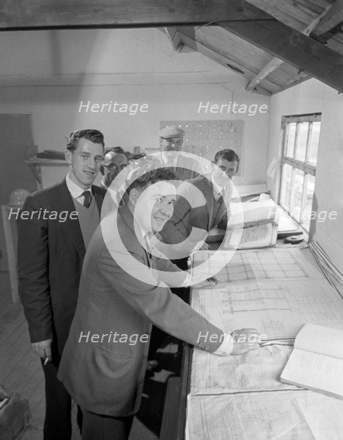 Management and staff of George Wimpey & Co, Gainsborough, Lincolnshire, 1960. Artist: Michael Walters