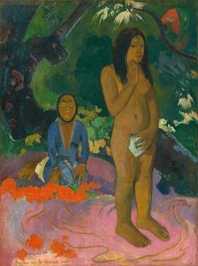 Parau na te Varua ino (Words of the Devil), 1892. Creator: Paul Gauguin.