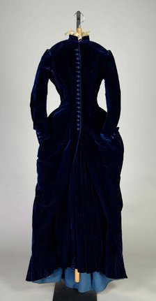 Afternoon dress, American, 1888-90. Creator: Unknown.