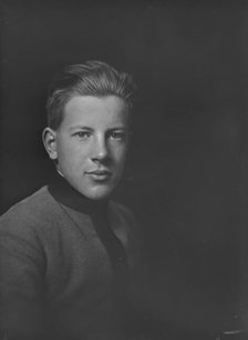 Mr. W.W. Davies Jr., portrait photograph, 1919 Jan. Creator: Arnold Genthe.