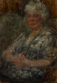 Portrait of the Painter Thomasson, between 1920-1925. Creator: Olga Boznanska.