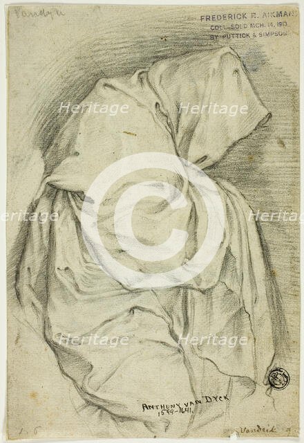 Draped with Hooded Figure (recto); Two Sketches of Swans in Water (verso), n.d.