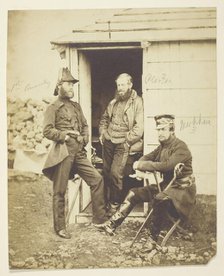 Sir Hy. Fk. Ponsonby (1825-1892) General; Thomas Hook Pearson (1806-1892) General...Crimea, 1854/55. Creator: Roger Fenton.
