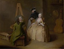 The Painter in His Studio, about 1741-1744. Creator: Pietro Longhi.