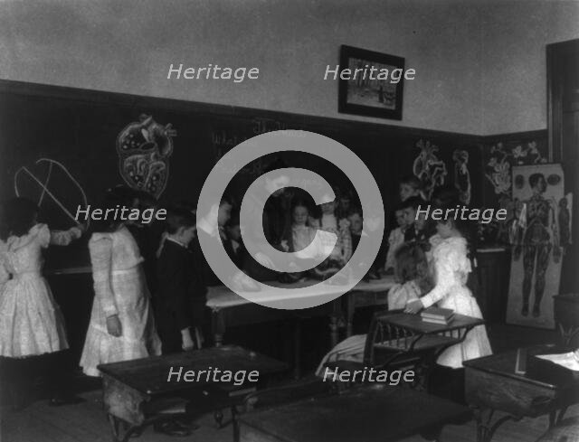 Washington, D.C. Public Schools - classroom scenes and school activities, (1899?). Creator: Frances Benjamin Johnston.