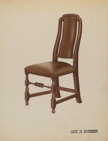 Side Chair, c. 1937. Creator: Jack Bochner.