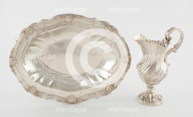 Ewer and Basin, Lisbon, c. 1750. Creator: Unknown.