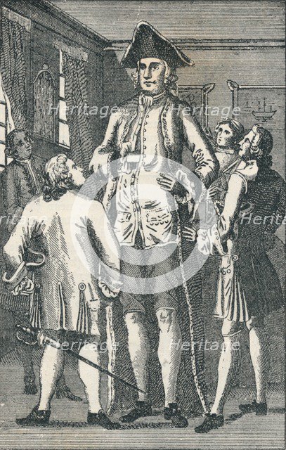 Mr Henry Blacker the British Giant, (c1750), 1894. Artist: Unknown