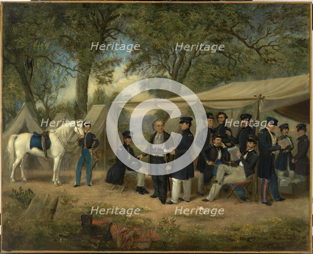 Zachary Taylor at Walnut Springs, 1847. Creator: William Garl Browne.