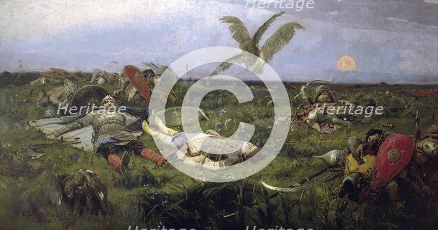 The field of Prince Igor battle with the Kipchaks', 1880. Creator: Vasnetsov, Viktor Mikhaylovich (1848-1926).