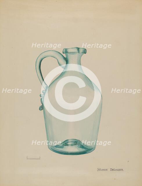 Jug, c. 1936. Creator: Yolande Delasser.