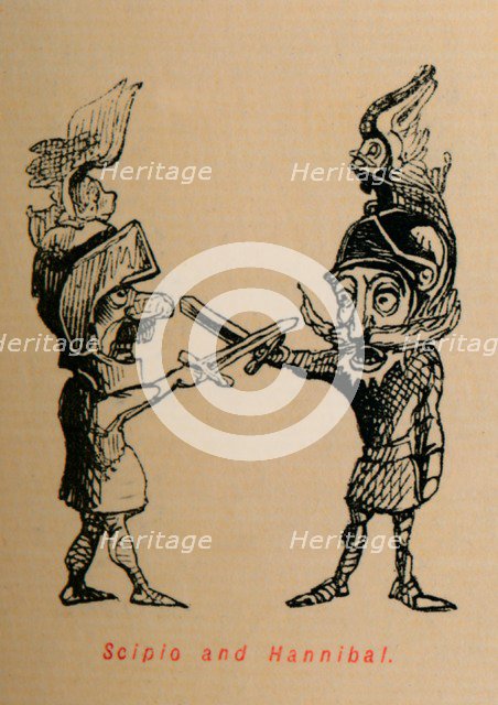 'Scipio and Hannibal', 1852. Artist: John Leech.