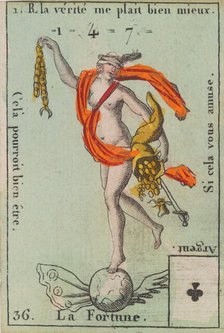 La Fortune from Playing Cards (for Quartets) 'Costumes des Peuples Étrangers', 1700-1799. Creator: Anon.