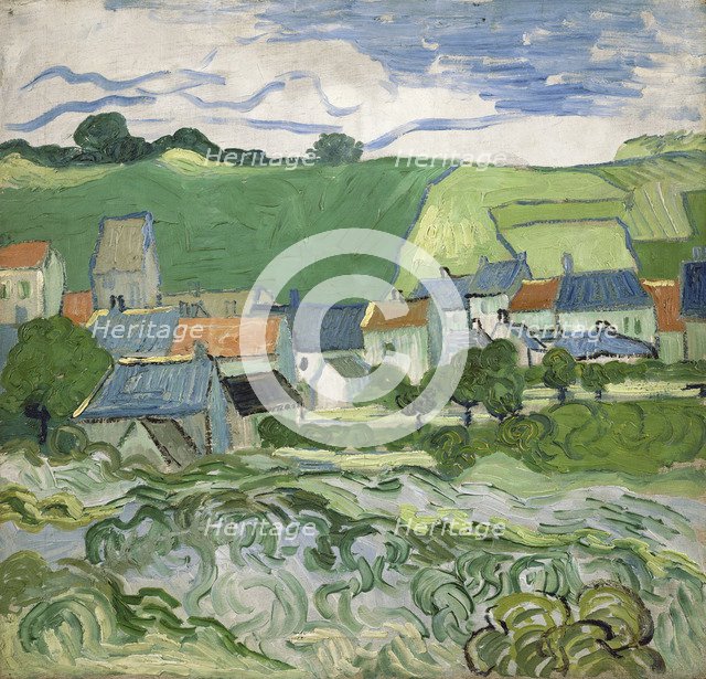 View of Auvers, 1890. Artist: Gogh, Vincent, van (1853-1890)