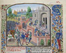 Taking of the Ename Abbey, 1381, ca 1470-1475. Creator: Liédet, Loyset (1420-1479).