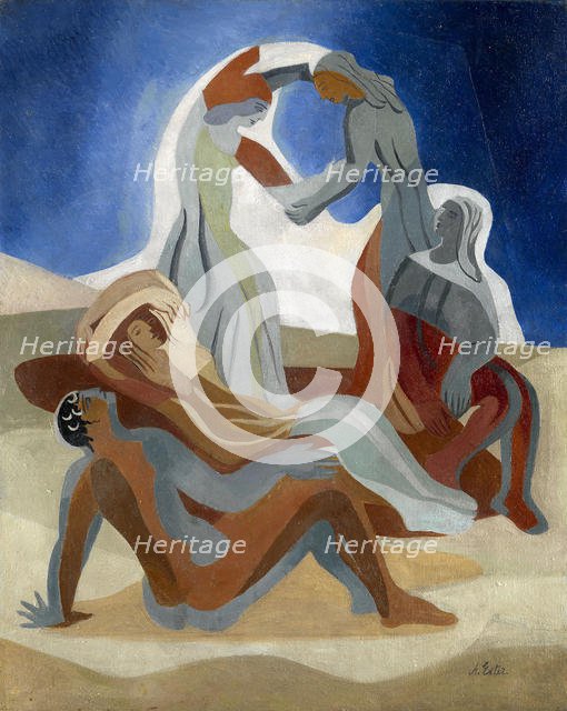 Dancers on a Beach. Artist: Exter, Alexandra Alexandrovna (1882-1949)