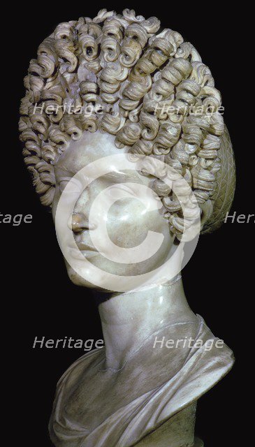 Head of a Roman Lady, 1st century. Artist: Unknown