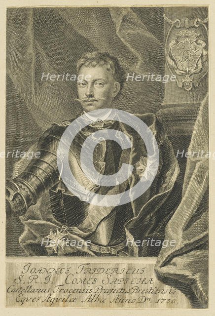 Portrait of Jan Fryderyk Sapieha (1680-1751), 1730. Creator: Anonymous.