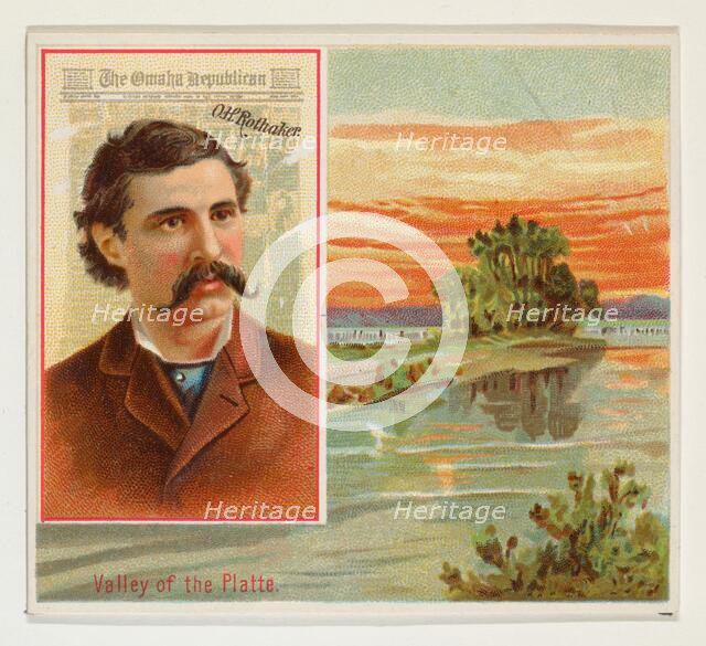 O.H. Rothaker, The Omaha Republican, from the American Editors series (N35) for Allen & Gi..., 1887. Creator: Allen & Ginter.