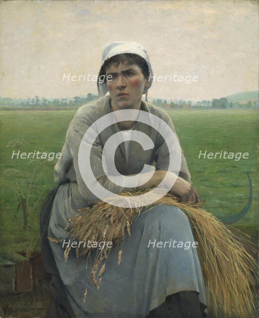 Peasant Woman from Normandy, 1889. Creator: Asta Norregaard.