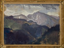 Landscape from the Tatra Mountains-two-sided painting, c1903. Creator: Jan Stanislawski.