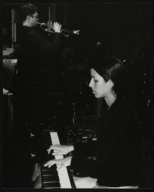 Zoe Rahman and Mark Armstrong playing at The Fairway, Welwyn Garden City, Hertfordshire, 2000. Artist: Denis Williams