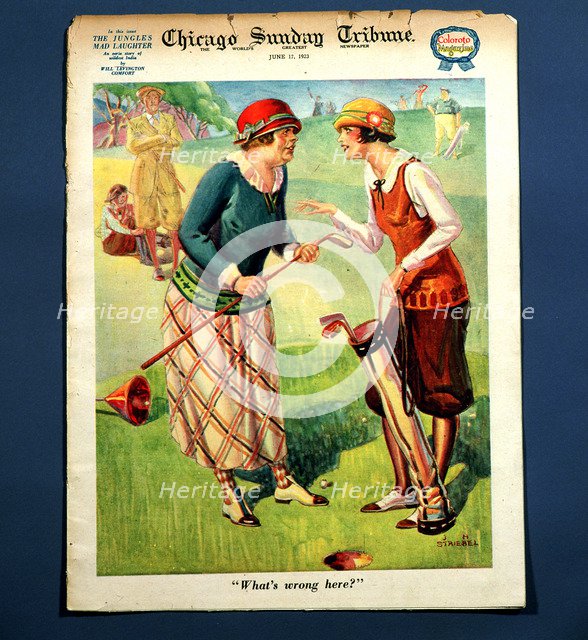 Chicago Sunday Tribune cover, July 1923. Artist: Unknown