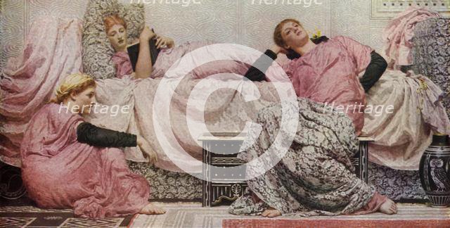 'Reading Aloud', 1884, (1936). Creator: Albert Joseph Moore.