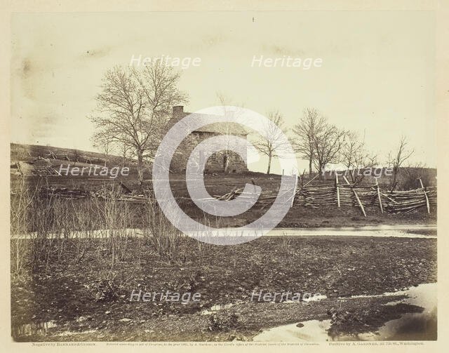 Mathew's House, Battle-field of Bull Run, March 1862. Creators: Barnard & Gibson, George N. Barnard, James F. Gibson.